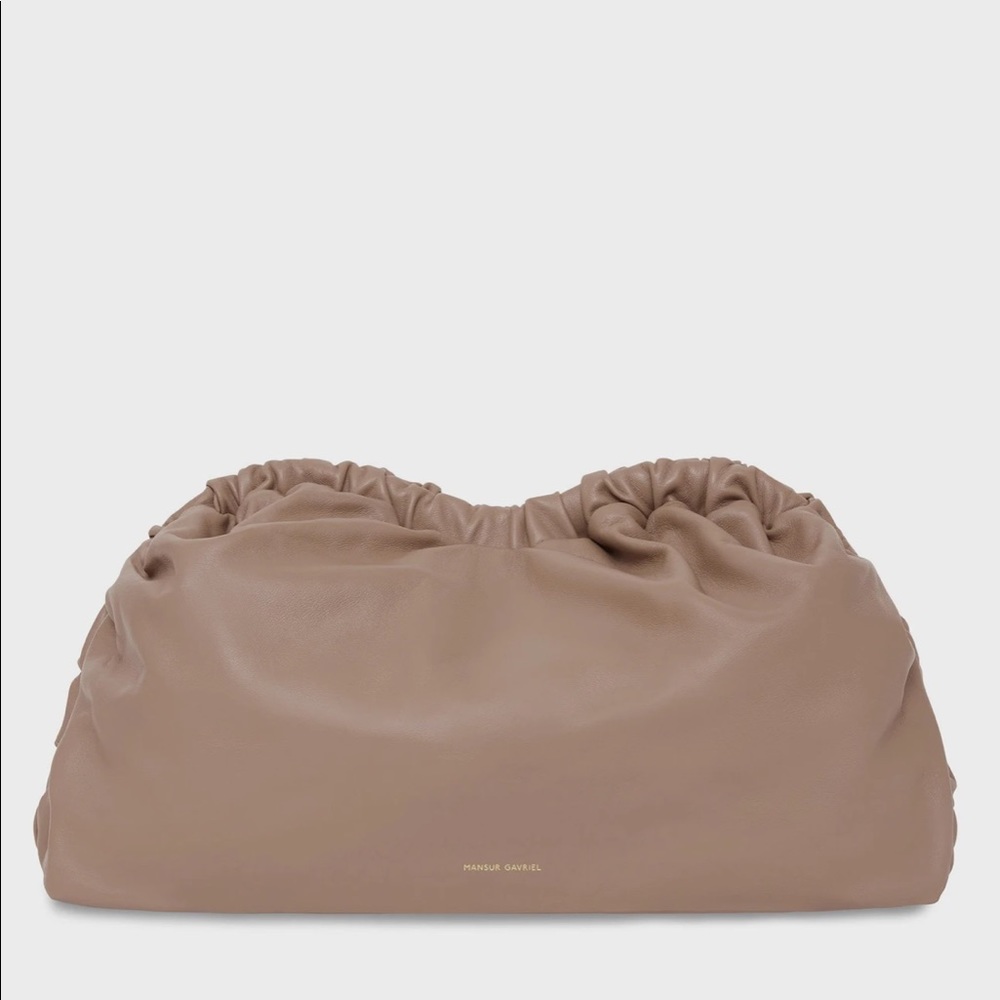 Mansur Gavriel Cloud Clutch in Biscotto